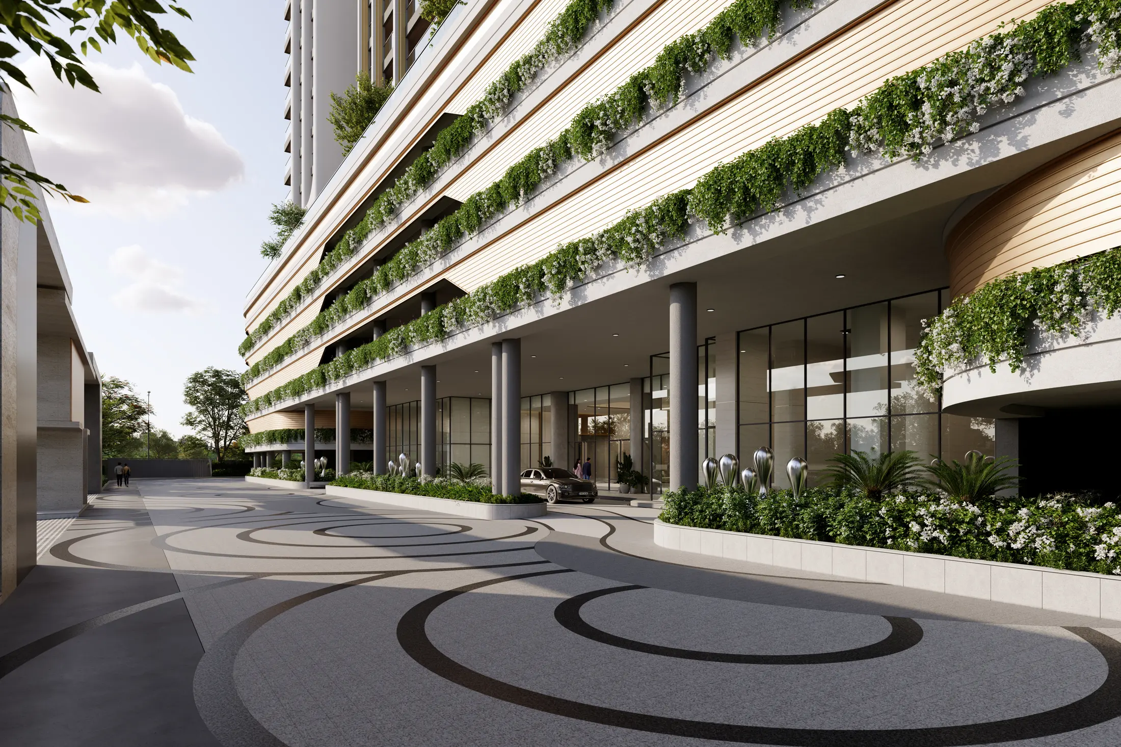 The Groundscape arrival — artist's impression