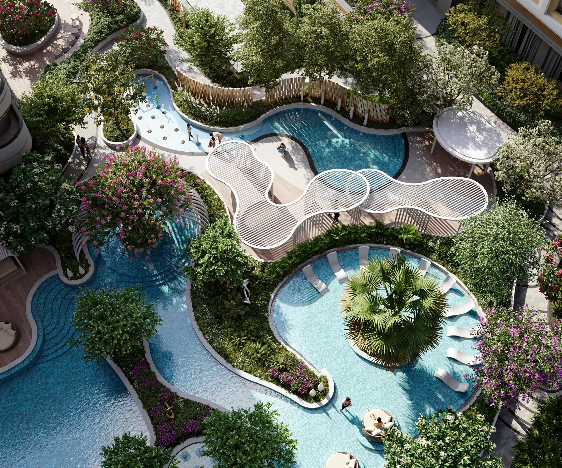 The podium lagoon pool — artist's impression