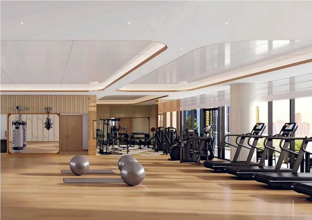 The gym and Pilates studio — artist’s impression